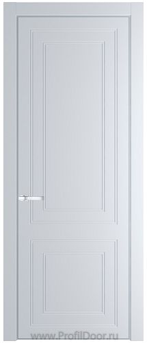 Дверь Profil Doors 27PE цвет Вайт (RAL 110 96 02) кромка Серебро