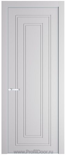 Дверь Profil Doors 28PE цвет Крем Вайт (RAL 120-02) кромка Серебро