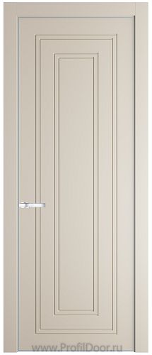 Дверь Profil Doors 28PE цвет Кремовая Магнолия (RAL 120-04) кромка Серебро