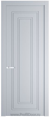Дверь Profil Doors 28PE цвет Лайт Грей (RAL 870-01) кромка Серебро