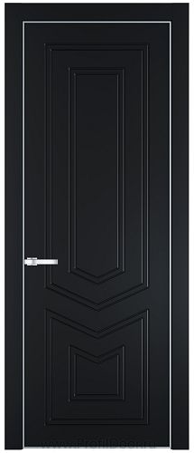 Дверь Profil Doors 29PE цвет Блэк кромка Серебро