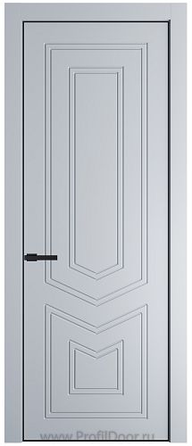 Дверь Profil Doors 29PE цвет Лайт Грей (RAL 870-01) кромка Черный матовый RAL9005