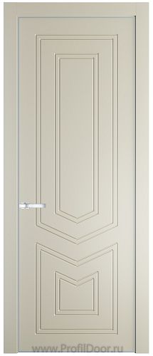 Дверь Profil Doors 29PE цвет Перламутр белый кромка Серебро