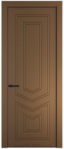 Дверь Profil Doors 29PE цвет Перламутр золото кромка Черный матовый RAL9005