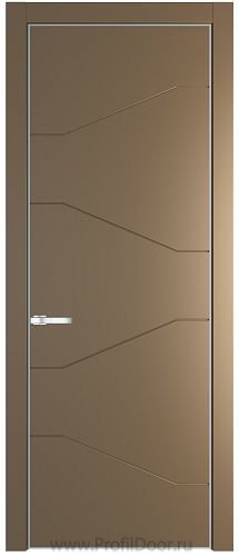 Дверь Profil Doors 2PE цвет Перламутр золото кромка Серебро