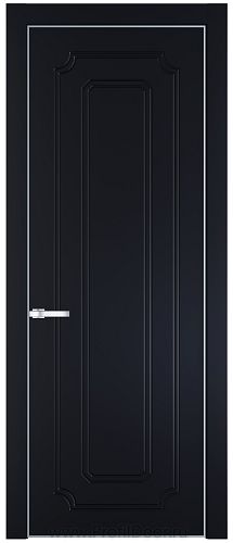 Дверь Profil Doors 30PE цвет Нэви Блу (RAL 7016) кромка Серебро