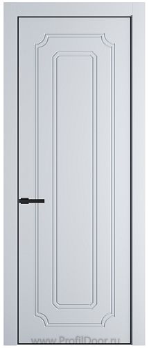 Дверь Profil Doors 30PE цвет Вайт (RAL 110 96 02) кромка Черный матовый RAL9005