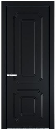 Дверь Profil Doors 31PE цвет Блэк кромка Серебро