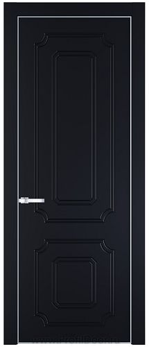 Дверь Profil Doors 31PE цвет Нэви Блу (RAL 7016) кромка Серебро