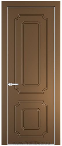 Дверь Profil Doors 31PE цвет Перламутр золото кромка Серебро