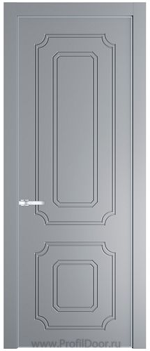 Дверь Profil Doors 31PE цвет Смоки (RAL 870-02) кромка Серебро
