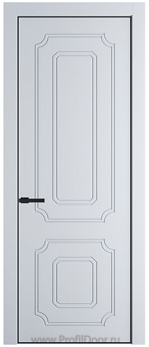 Дверь Profil Doors 31PE цвет Вайт (RAL 110 96 02) кромка Черный матовый RAL9005