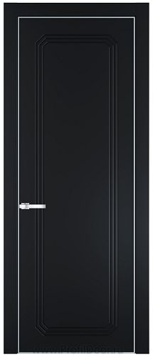 Дверь Profil Doors 32PE цвет Блэк кромка Серебро