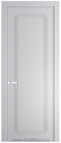 Дверь Profil Doors 32PE цвет Крем Вайт (RAL 120-02) кромка Серебро
