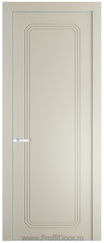 Дверь Profil Doors 32PE цвет Перламутр белый кромка Серебро