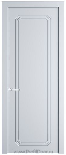 Дверь Profil Doors 32PE цвет Вайт (RAL 110 96 02) кромка Серебро