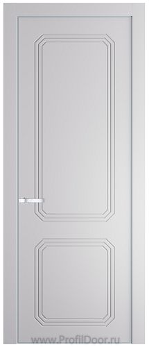 Дверь Profil Doors 33PE цвет Крем Вайт (RAL 120-02) кромка Серебро