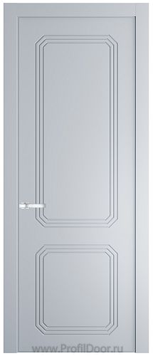 Дверь Profil Doors 33PE цвет Лайт Грей (RAL 870-01) кромка Серебро
