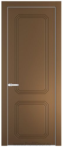 Дверь Profil Doors 33PE цвет Перламутр золото кромка Серебро