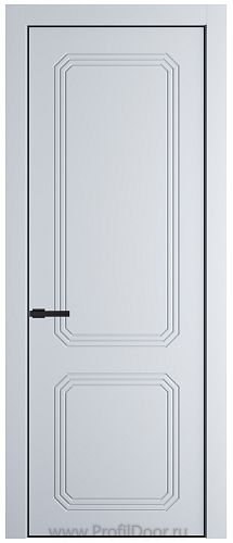 Дверь Profil Doors 33PE цвет Вайт (RAL 110 96 02) кромка Черный матовый RAL9005