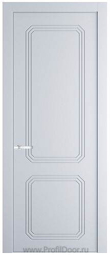 Дверь Profil Doors 33PE цвет Вайт (RAL 110 96 02) кромка Серебро