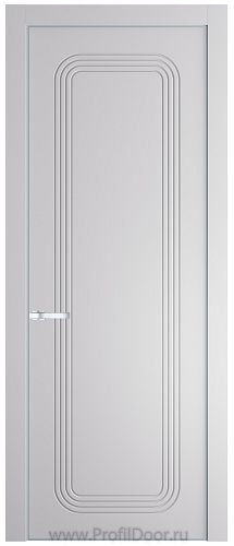 Дверь Profil Doors 34PE цвет Крем Вайт (RAL 120-02) кромка Серебро