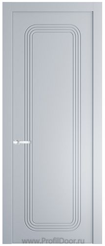Дверь Profil Doors 34PE цвет Лайт Грей (RAL 870-01) кромка Серебро