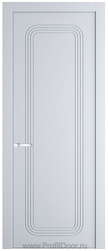 Дверь Profil Doors 34PE цвет Вайт (RAL 110 96 02) кромка Серебро