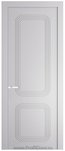 Дверь Profil Doors 35PE цвет Крем Вайт (RAL 120-02) кромка Серебро