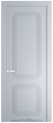 Дверь Profil Doors 35PE цвет Лайт Грей (RAL 870-01) кромка Серебро