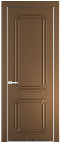 Дверь Profil Doors 35PE цвет Перламутр золото кромка Серебро