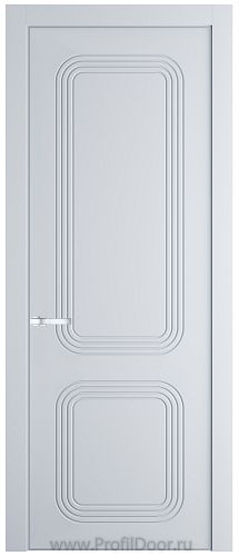 Дверь Profil Doors 35PE цвет Вайт (RAL 110 96 02) кромка Серебро