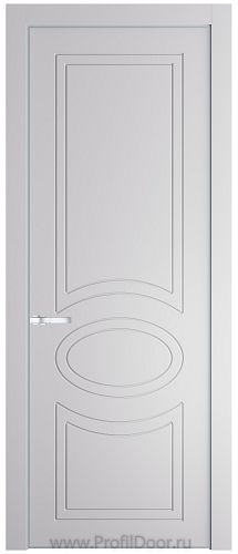 Дверь Profil Doors 36PE цвет Крем Вайт (RAL 120-02) кромка Серебро