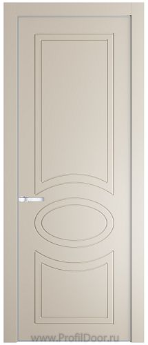 Дверь Profil Doors 36PE цвет Кремовая Магнолия (RAL 120-04) кромка Серебро