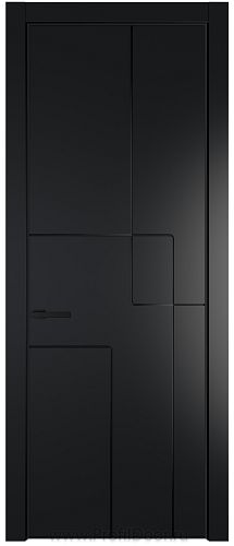 Дверь Profil Doors 3PE цвет Блэк кромка Черный матовый RAL9005