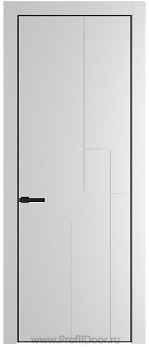 Дверь Profil Doors 3PE цвет Крем Вайт (RAL 120-02) кромка Черный матовый RAL9005