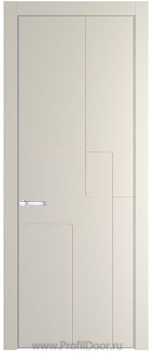Дверь Profil Doors 3PE цвет Кремовая Магнолия (RAL 120-04) кромка Серебро