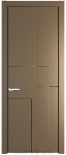 Дверь Profil Doors 3PE цвет Перламутр золото кромка Серебро