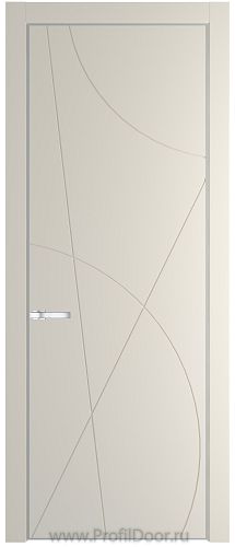 Дверь Profil Doors 4PE цвет Кремовая Магнолия (RAL 120-04) кромка Серебро