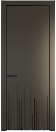 Дверь Profil Doors 7PE цвет Перламутр бронза кромка Черный матовый RAL9005