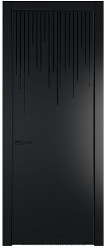 Дверь Profil Doors 8PE цвет Блэк кромка Черный матовый RAL9005