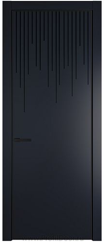Дверь Profil Doors 8PE цвет Нэви Блу (RAL 7016) кромка Черный матовый RAL9005