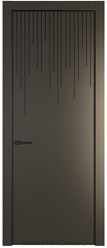 Дверь Profil Doors 8PE цвет Перламутр бронза кромка Черный матовый RAL9005