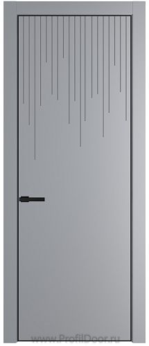 Дверь Profil Doors 8PE цвет Смоки (RAL 870-02) кромка Черный матовый RAL9005
