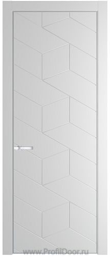 Дверь Profil Doors 9PE цвет Крем Вайт (RAL 120-02) кромка Серебро