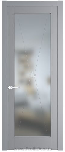 Дверь Profil Doors 1.1.2PM цвет Смоки (RAL 870-02) стекло Матовое