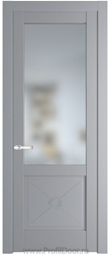 Дверь Profil Doors 1.2.2PM цвет Смоки (RAL 870-02) стекло Матовое