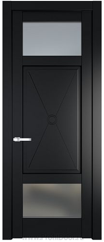 Дверь Profil Doors 1.3.2PM цвет Блэк стекло Матовое