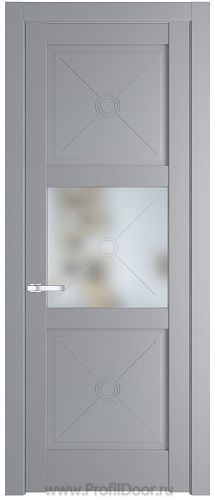 Дверь Profil Doors 1.4.2PM цвет Смоки (RAL 870-02) стекло Матовое