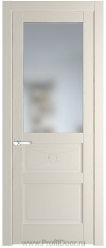 Дверь Profil Doors 1.5.2PM цвет Кремовая Магнолия (RAL 120-04) стекло Матовое